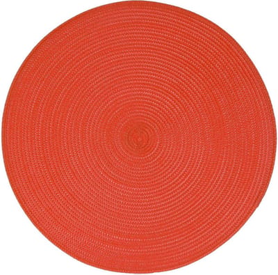 Atmosphera onderlegger Set van 4 - Rood - Gevlochten - Tafelonderlegger - Placemat