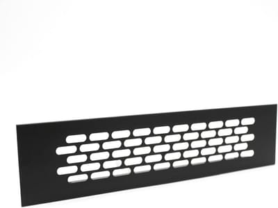 Ventilatieraster 245x60 - Zwart - Pakket van 4 - Ventilatie Grill voor Oven, Open Haard, Keuken & Badkamer