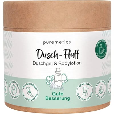 puremetics 3in1 doucheverzorging Dusch-Fluff Beterschap Body scrub Unisex 200 g