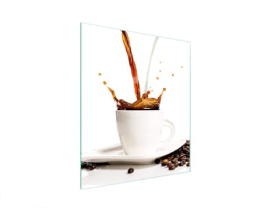 TMK ArtDeko Serie - Glazen Snijplank - 45x52 cm - Koffiekleur - Veiligheidsglas