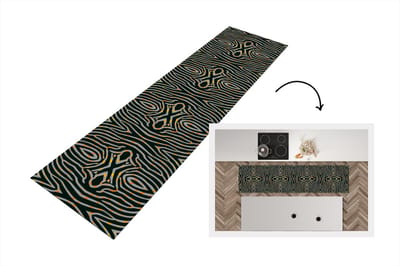 Keukenloper - Loper keuken - Zebra - Dierenprint - Patronen - 200x50 cm - Keukenloper vinyl
