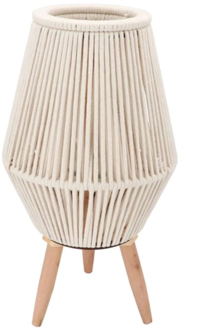 Cruz white lantern on stands 15x24x44cm - windlicht