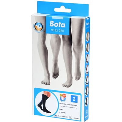 Bota Relax 280 Katoen Kniekous Zwart Maat 2 1 Kousen
