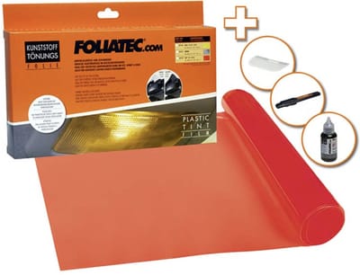 Foliatec Plastic Tint Folie Rood – 30 x 100 cm – Zelfklevende Achterlichtfolie – Auto Styling