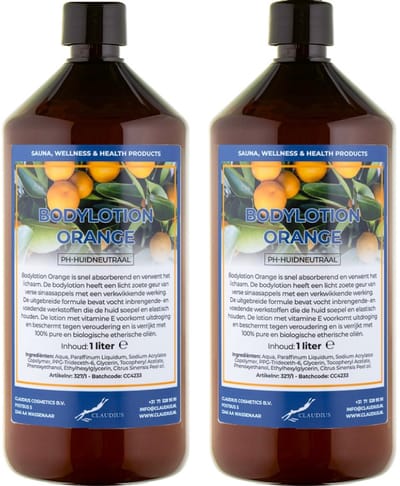 Bodylotion Orange 1 Liter - set van 2 stuks