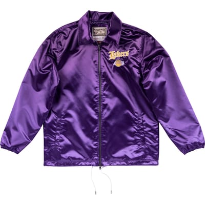 Mitchell & Ness Los Angeles Lakers NBA Old English Faded Satin Jacket