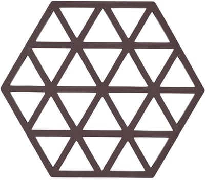 Zone Denmark Pannenonderzetter Triangles – Onderzetters Pannen – Hittebestendig tot 250°C – Vaatwasserbestendig – Siliconen – 16 × 14 × 0,9 cm – Kalamata