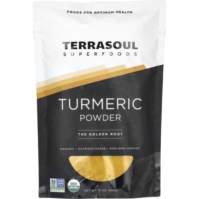 Terrasoul Superfoods, poudre de curcuma, 16 oz (454 g)