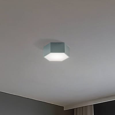 Argon LED plafondlamp Libre, saliegroen, staal, 3.000 K