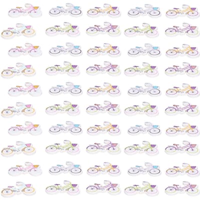 50 stuks Houten Knopen Cartoon Fiets Houten Knopen DIY Naaiaccessoires Decoratie voor Naaihandwerk