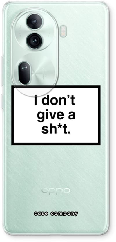 Case Company® - Hoesje geschikt voor Oppo Reno 11 Pro hoesje - Don't give a shit - Soft Cover Telefoonhoesje - Bescherming aan alle Kanten en Schermrand