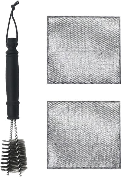 Dailygoods- Reinigingsborstel Dubbelzijdig Y-ontwerp - Metalen Borstel - Grillreiniging - Multifunctionele Borstel - 26 x 5 cm - Robuust en Efficiënt