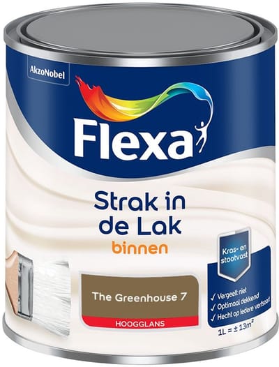 Flexa - Strak In De Lak Binnenlak Hoogglans - The Greenhouse 7 - Mengverf - 1 L