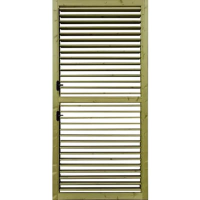 Solid Verstelbare Lamellenwand S1064 Geïmpregneerd Hout 90x200cm