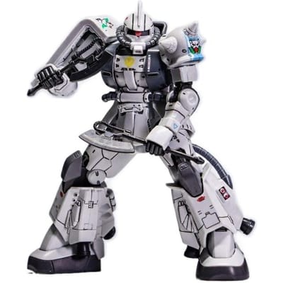 Hg 1/144 Zaku Ms-06r-1a Assemblage Modelkit Actiefiguren Coole Actiefiguren Speelgoed Bureau Ornament Jongen Verrassingscadeau Collectie gray