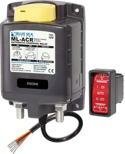 Blue Sea ML-ACR automatisch Laadrelais met handmatige Bediening - 12V DC 500A | 7622