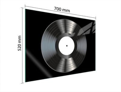 TMK ArtDeko - Beschermplaat - 70x52 cm - Gehard Glas