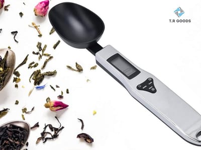 T.R Goods. Weeglepel Weegschaap Lepel - Handig voor Dierenvoeding, Koken, Bakken, Supplementen en meer - Weeglepel - Maatlepel - Lepelweger - Zwart