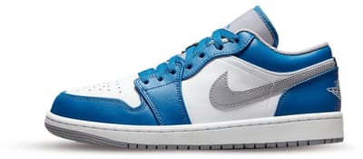 Air Jordan 1 Low True Blue Cement - Maat 52.5