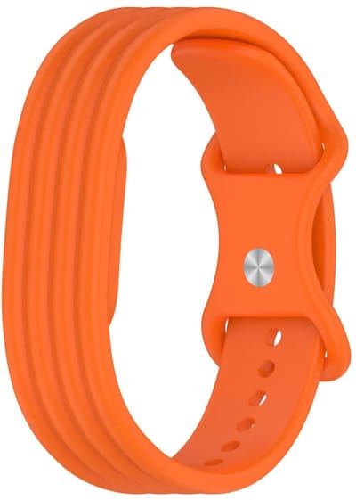 Strap-it Siliconen Bandje geschikt voor Fitbit Air - Oranje