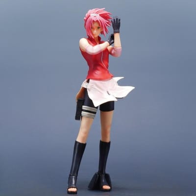 27,5 cm/10,83 inch Anime NARUTO Model Haruno Sakura Actiefiguren Pvc Beeldje Bureaublad Ornament Set Figuur Speelgoed Cadeaus white