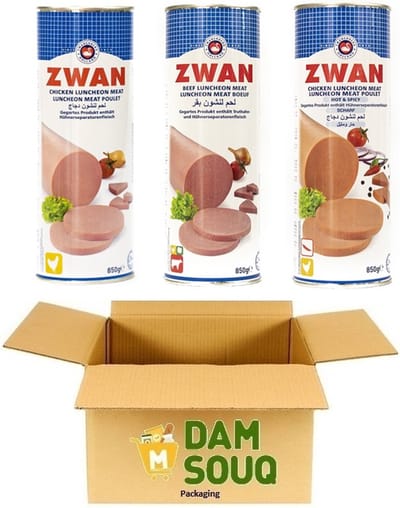 Mixpakket Zwan Ingeblikt Kip en Kip Pittig en Rund (3x 850Gr) (Halal)