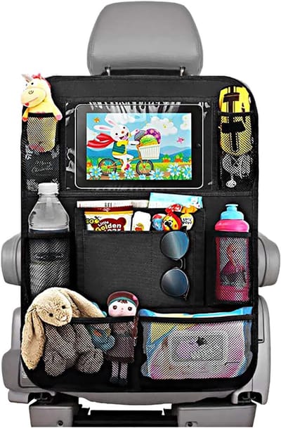 Rugleuningbescherming Auto Kinderen 10 Inch iPad Tablettas Waterdicht Autostoel Organizer - Zwart Auto organizer
