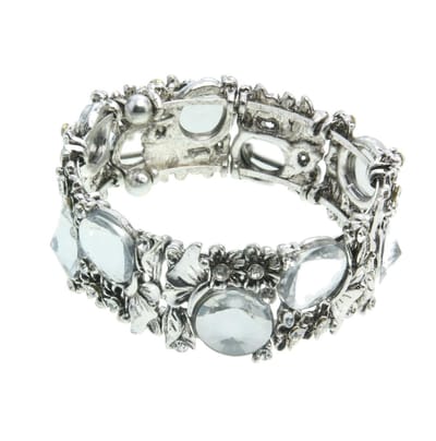 Behave - armband zilverkleur - butterfly stijl - romantische look