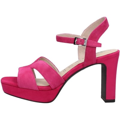 Tamaris Sandalen met hak roze Leer - Dames - Maat 36