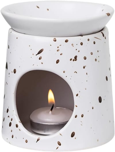 Aroma lamp voor etherische oliën, geurwas en wierook, stijlvolle matte brander voor ontspanning en sfeer