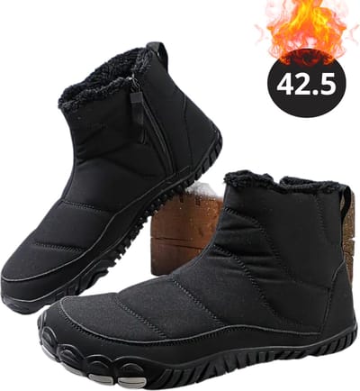 Nivard Snowboots - Sneeuwschoenen - Sneeuwboots - Heren - Wintersport - Ski - Skischoenen - Zwart - 42 - Antislip