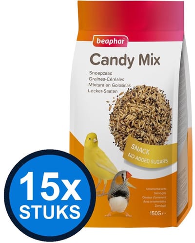 15x Beaphar - snoepzaad 150gr - Vogelvoer - 150 g