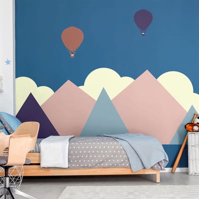 Kinderstickers van de reusachtige Scandinavische bergen van Narvik, 100 x 135 cm