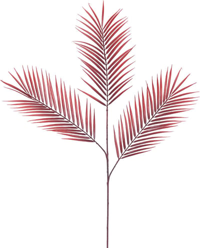 Easyplants | Kunsttak Varen 100 cm rood | Zijde | Nepbloemen | rood | Onderhoudsvrij | Kant-en-klaar