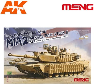 Meng Model Modelbouwpakket Militaire voertuigen - MENG TS026 Amerikaanse hoofdgevechtstank M1A2 Abrams TUSK I/TUSK II SEP Plastic - 1:35 - Modelbouw