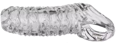 Transparante Penis Sleeve - Rekbaar - Balzak - Dikker Maken