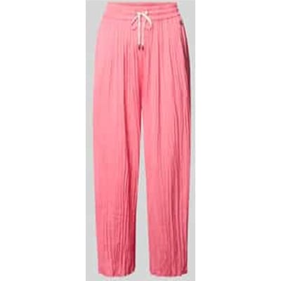 Pull-on-broek met plissévouwen met tunnelkoord