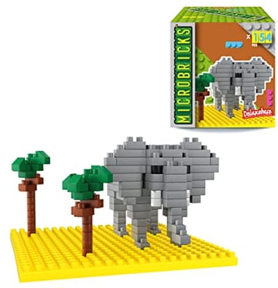 Safari Puzzel met Mini Blokken - 3D Dierenthema Puzzel voor Kinderen