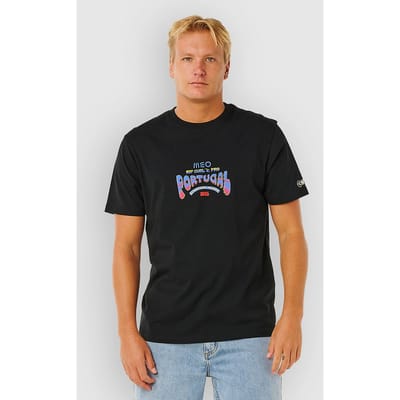 Rip Curl Meo Peniche Pro 2026 Logo T-shirt Met Korte Mouwen Zwart S Man