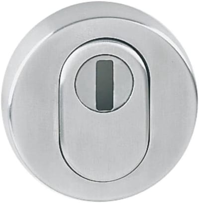 Cilinder rozet - Deurbeslag profielcilinder - Huisdeur beveiligen - Met kerntrekbeveiliging - Diameter 52 mm - Mat zilver