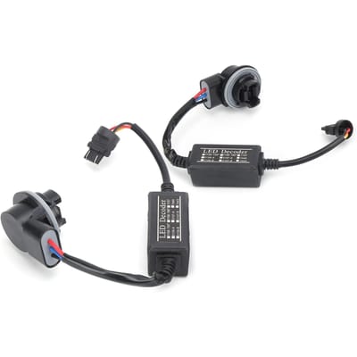 2 stuks 3157B LED Decoder Belastingsweerstand Canbus Knipperfoutvrije Canceller voor Auto Koplamp Mistlamp black