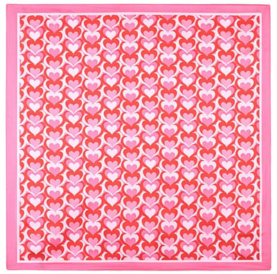Zomersjaals met hartjesmotief, casual, polyester, dagelijkse accessoires