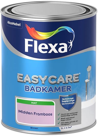 Flexa - Easycare Badkamer - Midden Framboos - Mengverf - 1 L