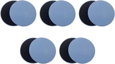 Core Sliders - Trainingsschijven - Kracht en Balans - Dubbelzijdig Gebruik - 20cm Diameter - Hemelsblauw