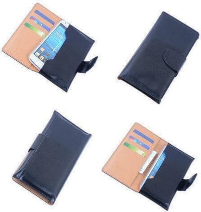 BestCases Zwart Portemonnee Telefoon Hoesje Galaxy S4 mini i9190