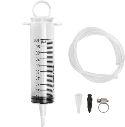 Dailygoody - Motorfiets Remventilatie Kit - Compleet met Syringe en Slang - Geschikt voor Diverse Voertuigen - Verbeter de remprestaties - Eenvoudige