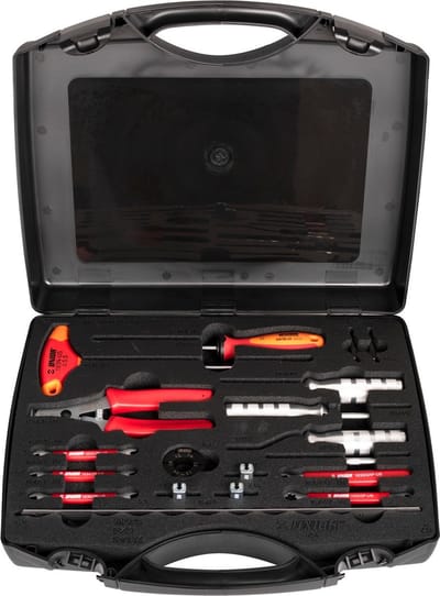 UNIOR - MASTER WHEELIN BUILDING KIT - RED - 20 PCS
