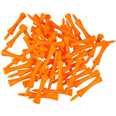 50 stuks 70 mm Grote Kasteel Tee's (Oranje) oranje