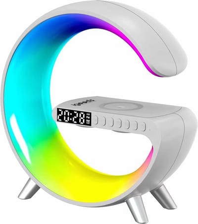 Igoods Wake Up Light XL - G-Light - Lichtwekker - Draadloos Opladen - Bureaulamp LED - RGB - Sfeerlamp