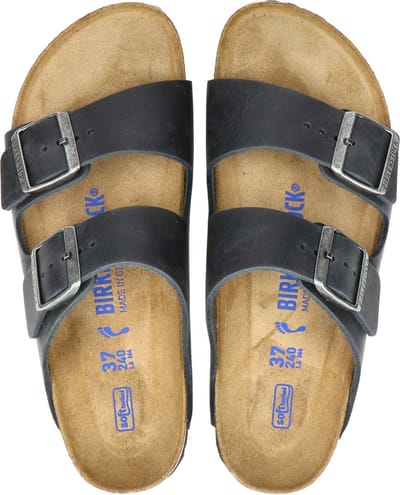 Birkenstock Arizona FL WB Narrow Unisex Slippers - Black - Maat 42